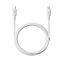 Cáp sạc nhanh Type-C to Lightning OS-Baseus Silky Series Fast Charging 20W dài 1m Moon White P10377700213-00