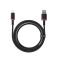 Cáp sạc nhanh Baseus Dura USB to Lightning 2.4A dài 1m Red + Black LVE094-IP-1RD